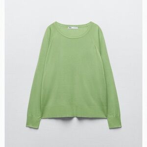Basic Knit Sweater Apple 🍏 Green